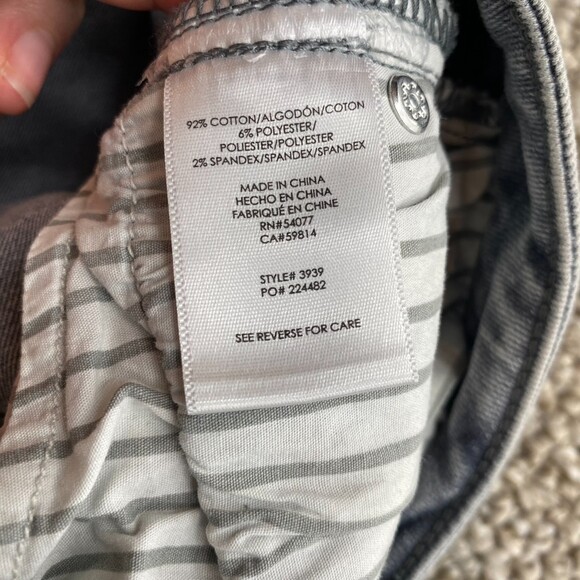 Cabi high skinny distressed jean gray blue size 2 - Picture 4 of 10